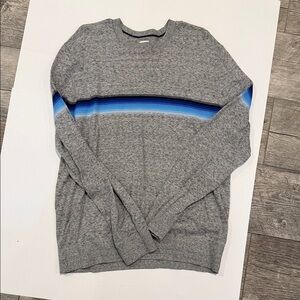 GAP Gray Sweater with Blue Stripe